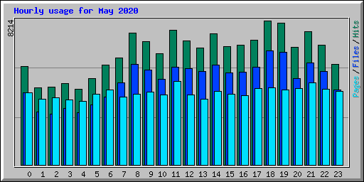 Hourly usage for May 2020